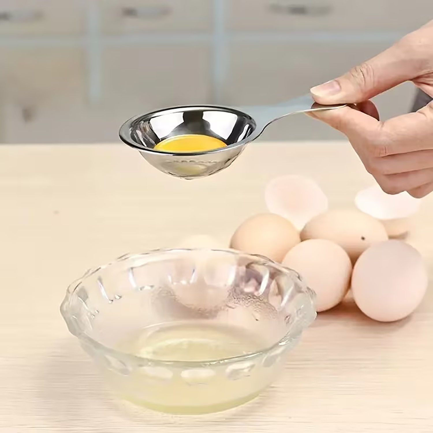 Separator do jaj ze stali nier – Egg Separator Tool recenzja i cena