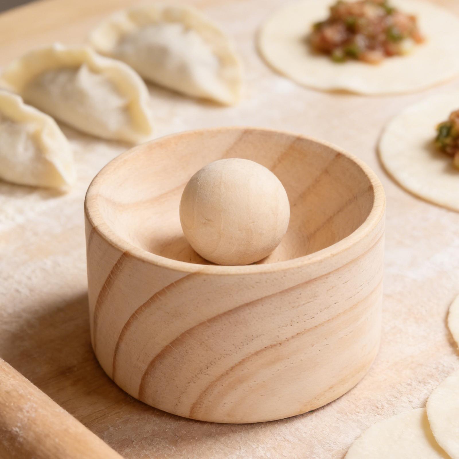 Drewniana praska do ciasta na  – Kitchen Gadgets Dumpling Maker recenzja i cena